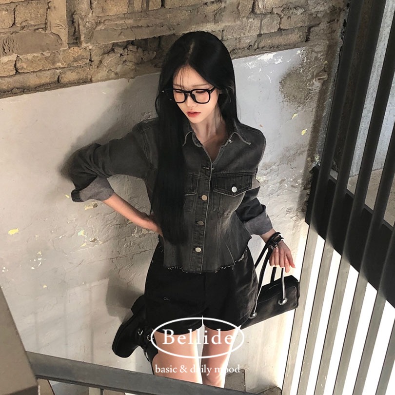 [MADE] フレアデニムジャケット&ブラウス bs1178