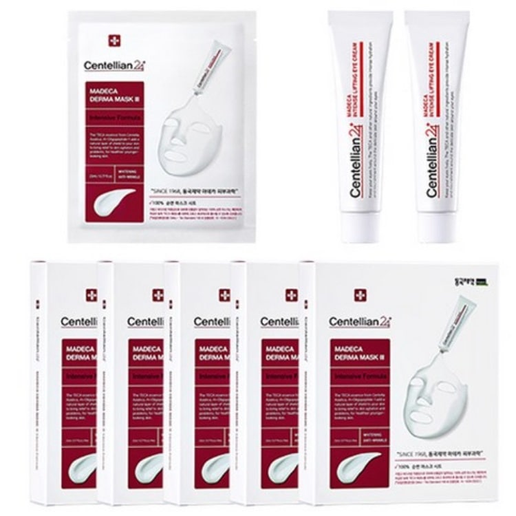 ダーママスク3 インテンシブフォーミュラ 23ml*50枚 + アイクリーム 15ml*2ea (肌鎮静/水分鎮静/肌栄養/顔色改善)フェイスパック