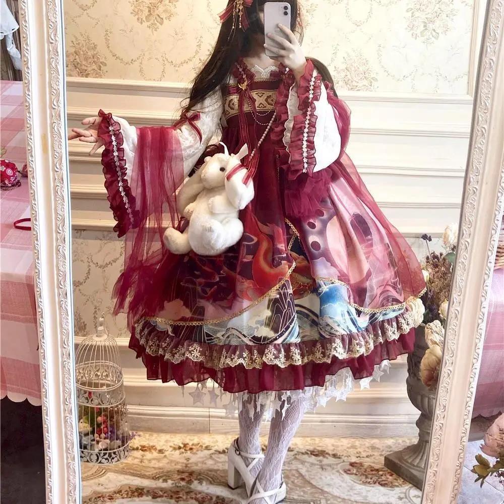 豪華セーラー風ロリータセット プリーツスカート長袖クリスマス 学園風ロリータ衣装