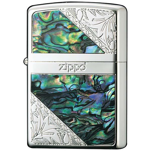 ライター 2KS-WPC シェルシリーズ 銀メッキ 両面エッチング