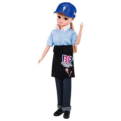 他サイト： タカラトミー(TAKARA TOMY) リカちゃん ドレス ようこそ! サーティワン アイスクリームショップ てんいんさんドレス 着せ替え おままごと おもちゃ 3歳以上の商品画像