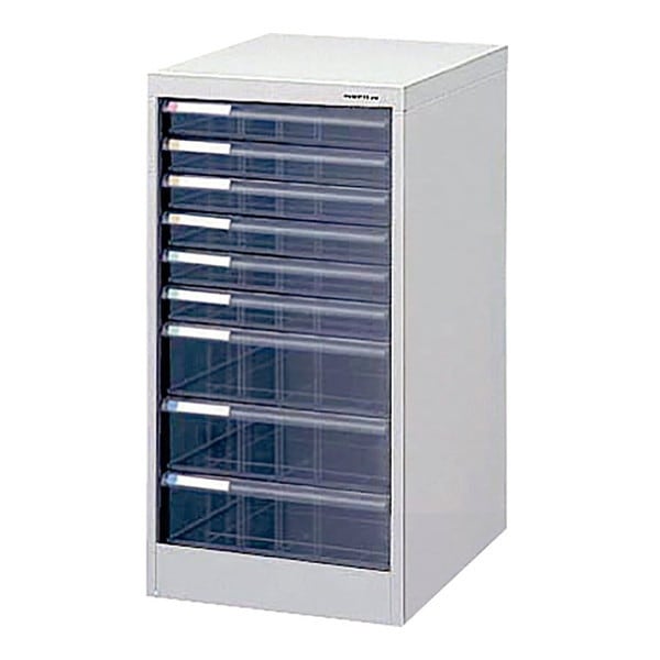 AF-9 アバンテV2フロアケース A4 浅6深3段 ニューグレー メーカー直送