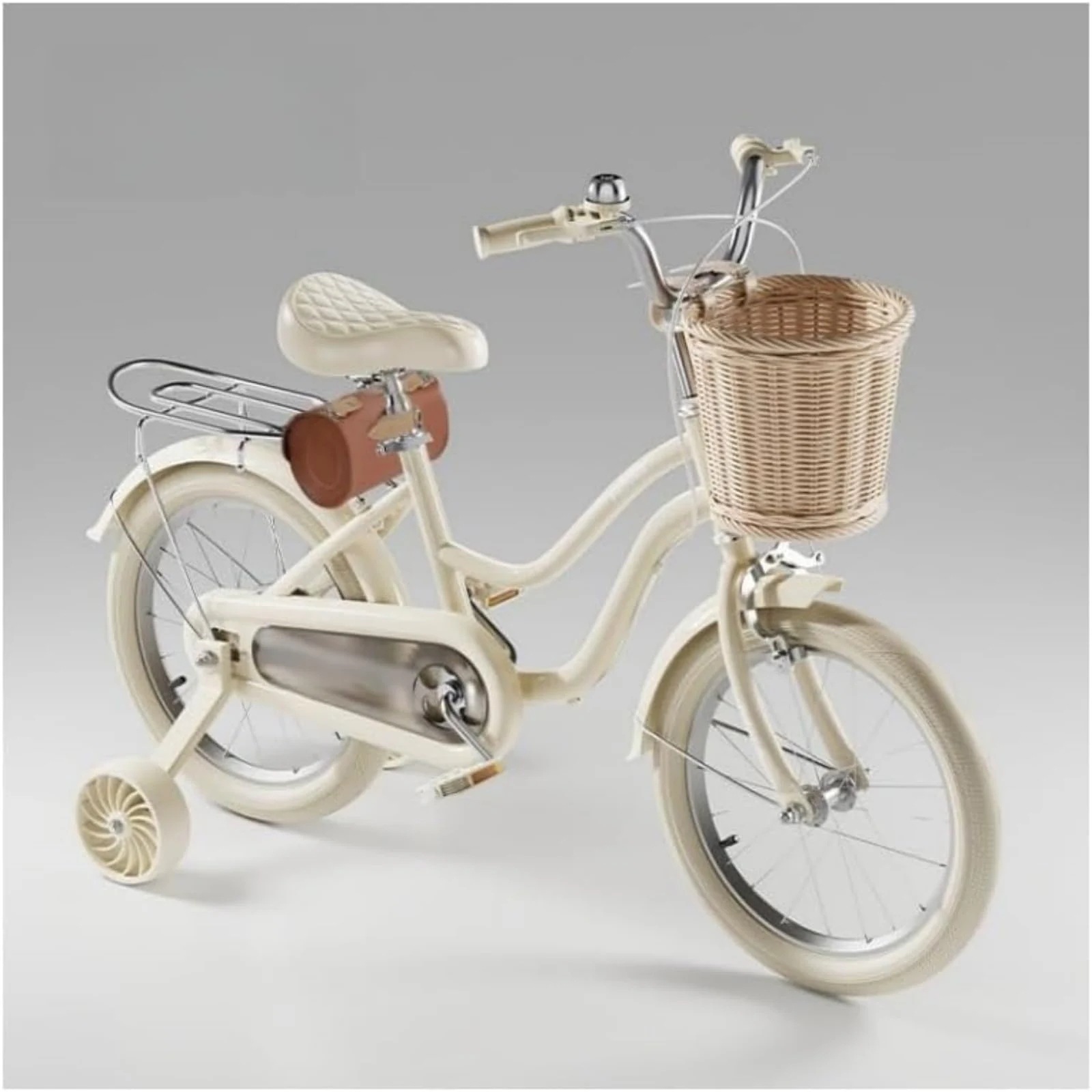 Amecke 子供用自転車 可愛いレトロキッズバイク 14/16/18/20インチ 幼児用車 自転車子供用 おしゃれ 補助輪付き 可愛い 幼児用 95％完成品 贈り物 ダブルブレーキ 滑り止め 耐磨