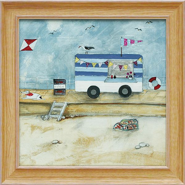 ユーパワー ルイーズ/オハラ Gel加工 アートフレーム 「クックルアンドマッセル」