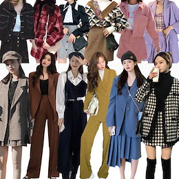 2021【超激安】2+1/3+2/5+3韓国ファッションセットアップ新作着痩せブラウス/トップス+スカート(ズボン)最安值女性大人気レデイースファッション幅広くしっかり体型ワンピース / 上下セット