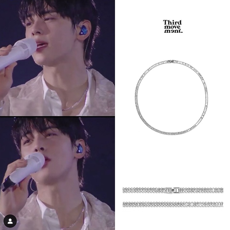 [ASTRO チャウヌ着用]THIRD MOVE MENT/Tennis Necklace