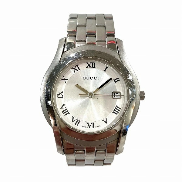 グッチ GUCCI Gクラス 5500M クォーツ メンズ 時計 腕時計 【中古】
