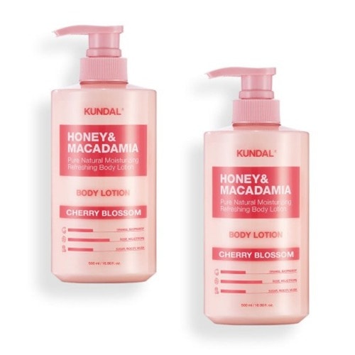 クンダルハニー マカダミアピュアボディローションチェリーブラッサム500ml x 2個保湿香り水分栄養潤い