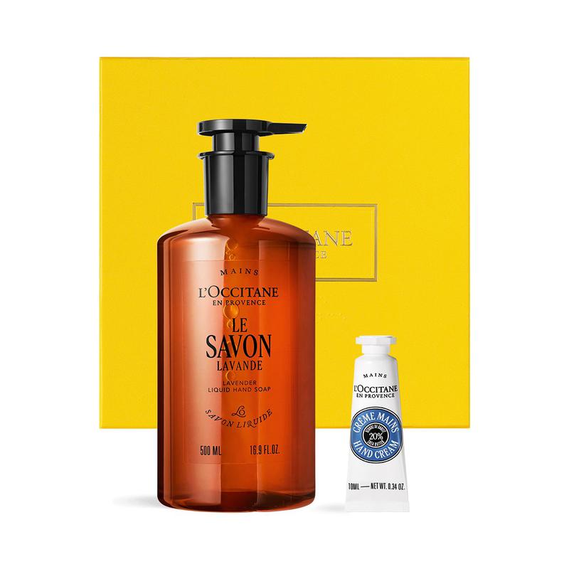 [ギフト] シア ラベンダー リキッド ハンドソープ 500ml セット (カリテ コンフォール)(+シア ハンドクリーム 10ml)