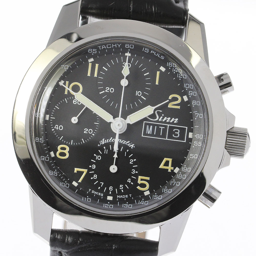 【Sinn】ジン クロノグラフ デイデイト 自動巻き メンズ_707663【中古】