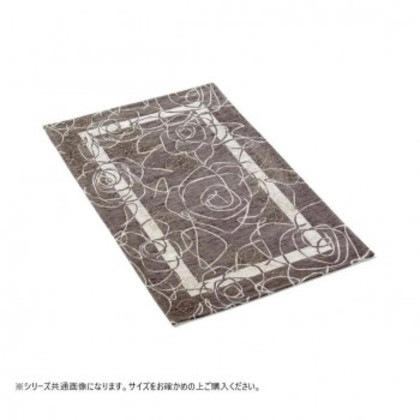 ベイス イタリア製 ジャガード織 カメリア マット65x120 グレー FM01U031