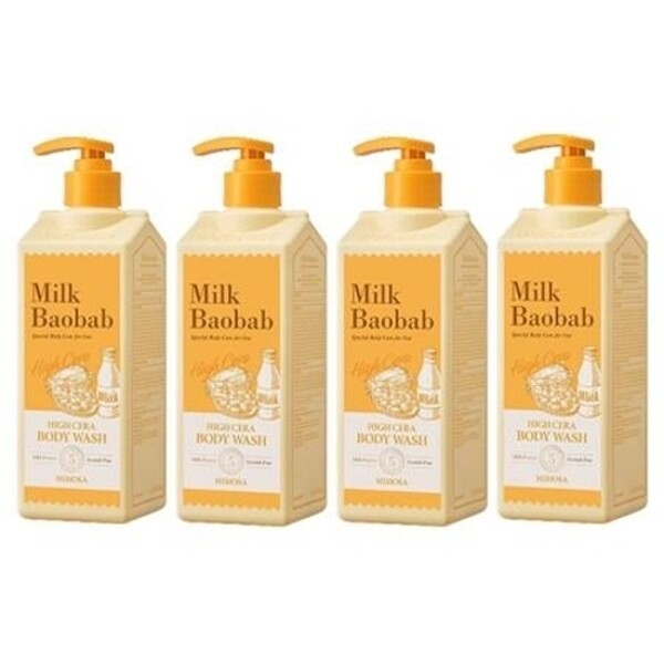 ミルクバオバブ ハイセラ ボディウォッシュ ミモザ 500ml 4個