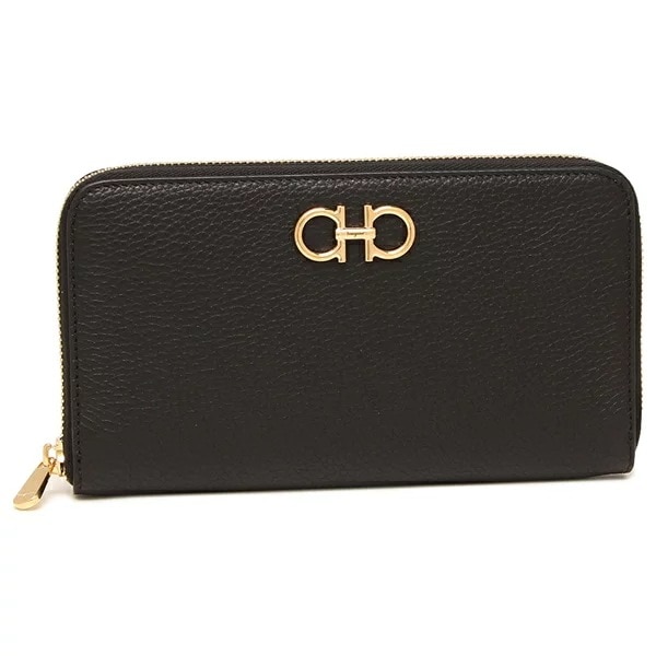 長財布 ガンチーノソフト ブラック レディース 220405 0758661