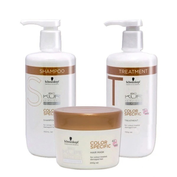 BCクア カラースペシフィーク シャンプー a 750mL + トリートメント a 750g + ヘアマスク a 200g セット
