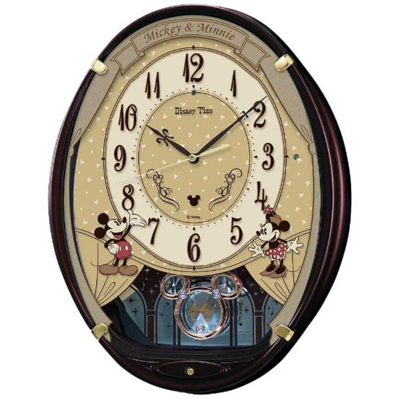 セイコー　電波アミューズ掛け時計 ミッキー&ミニー　FW579B