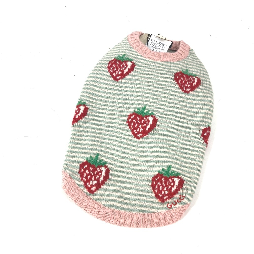 トップスその他 695740 イチゴ ペット服 犬用 ドッグ 犬 ワンちゃん わんちゃん ニット ウール ピンク