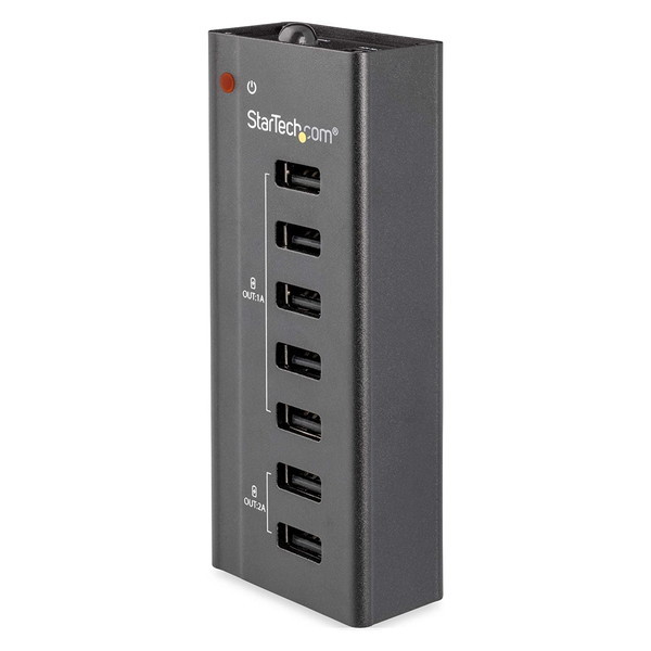 ST7C51224 [USB充電器 7ポート搭載 5x 1A/2x 2A タブレット/スマホ対]充電ケーブル・充電器