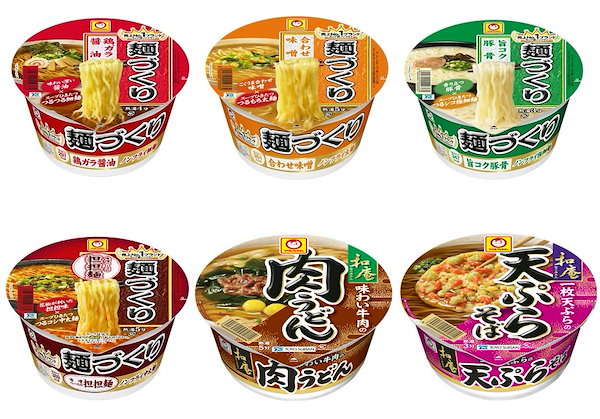 麺づくり　Qoo10]　マルちゃんカップ麺6種各3個計18個詰合