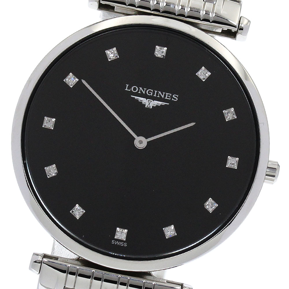 ロンジン LONGINES L4.709.4 グランドクラシック 12Pダイヤ クォーツ メンズ _894726【中古】