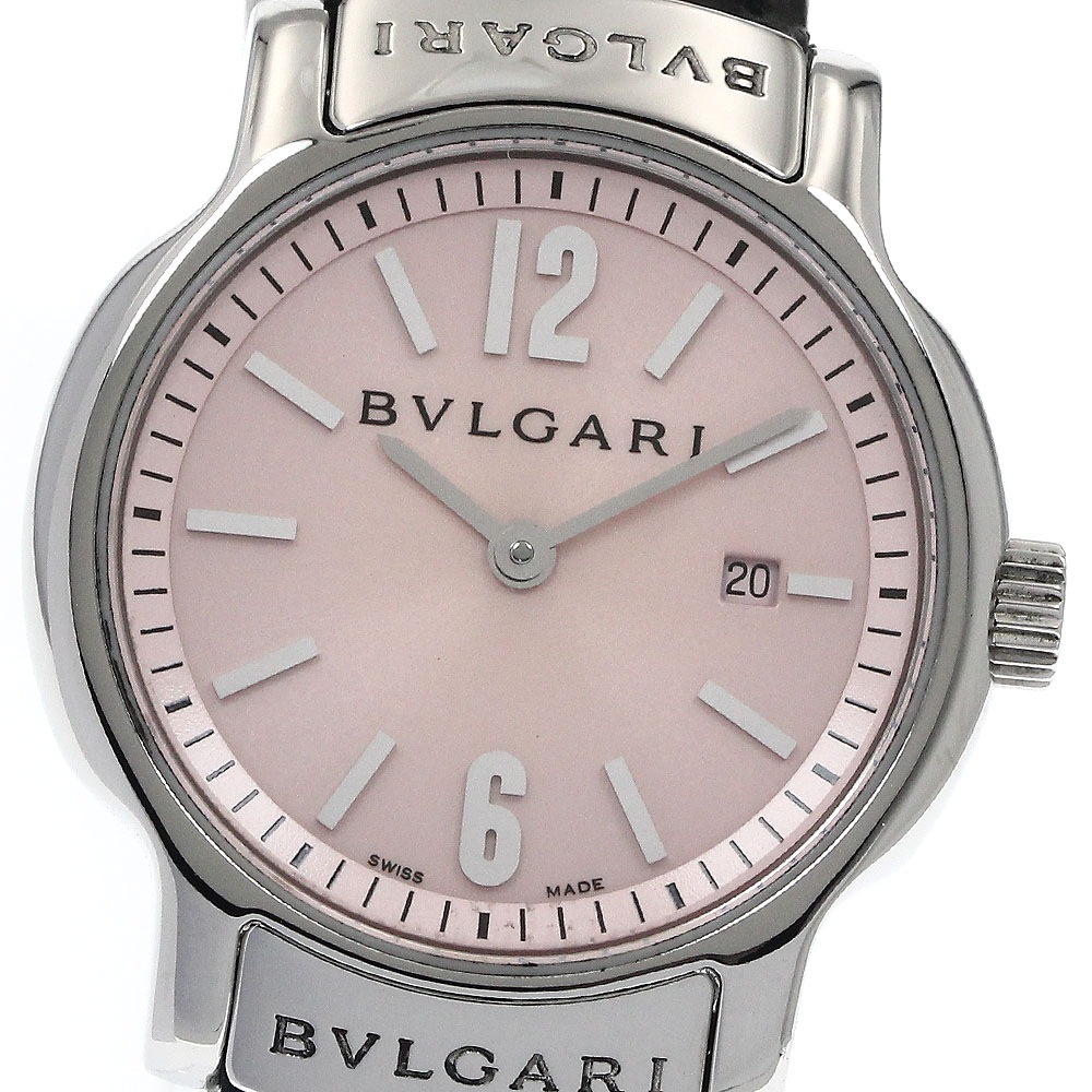 ブルガリ BVLGARI ST29S ソロテンポ デイト クォーツ レディース 良品 _891714【中古】