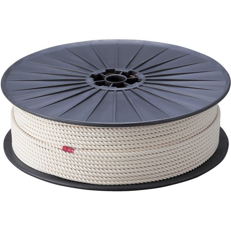 トラスコ中山　綿ロープ 3つ打 線径12mmX長さ100m　R12100M