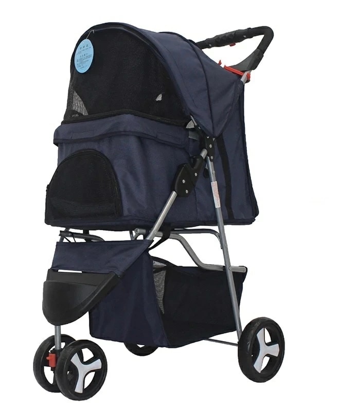 .再入荷なし！売り切りPrideドッグカート ドッグキャリー ペットキャリー ペットカート 3輪バギー 小型犬 中型犬 老犬 多頭 介護用 赤.黒.茶.ピンク 愛犬 散歩カート バギーカート お散歩 5,145円