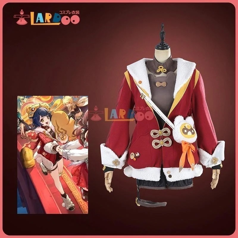 原神 Genshin 璃月 香菱-「大つごもり歓声」 新コスチューム コスプレ衣装 cosplay1109