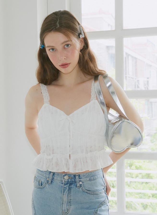 MINI HEART HAMMER BAG (SILVER)