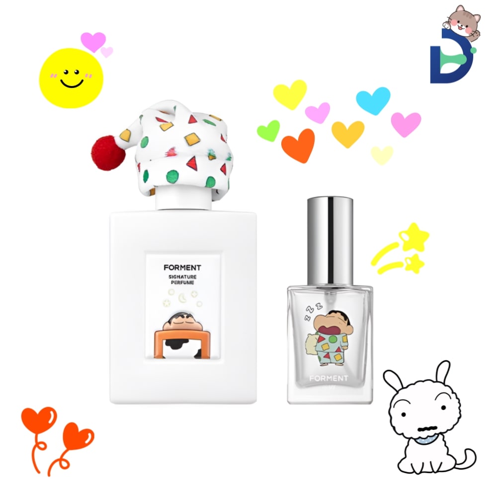 [crayon shinchan limited] フォーマントシグネチャーパフュームコットンハグクレヨンしんちゃんエディション(+香水共用器)