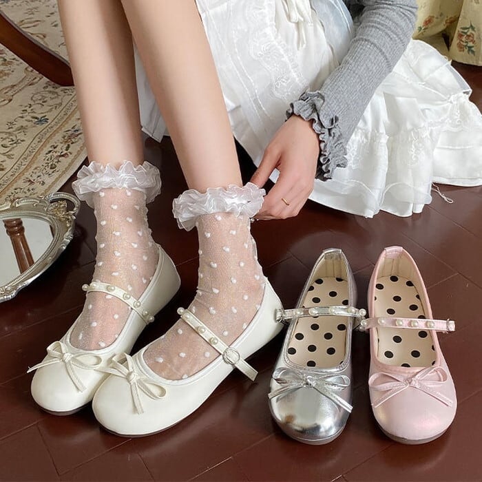 パンプス カジュアル きれいめ メガ割-25 ファッション系 レディース ペタンコ フラットシューズ フラット 靴 フレンチ オフィス L