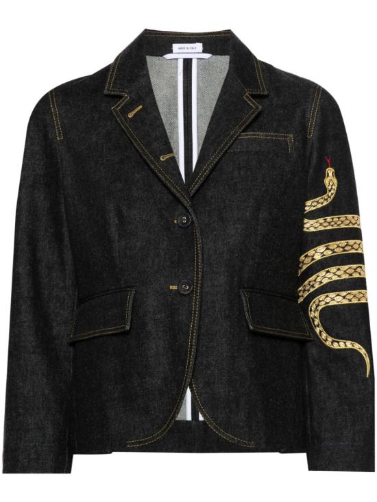 THOM BROWNE Women Clothing FBC812EE1184 420 DARK BLUE