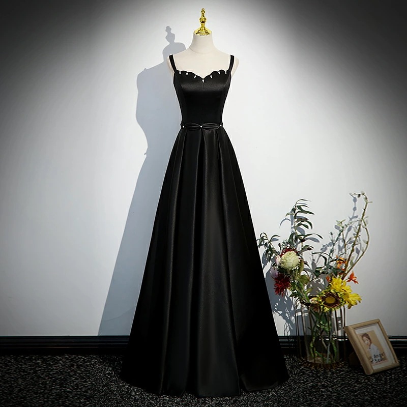 カラードレスノースリーブ パーティードレス パール ロングドレス 編み上げタイプ Aラインドレス ステージ衣装 豪華ドレス 演奏会用ドレス フォーマルドレス 二次会 結婚式 吊りスカート 披露宴 撮影