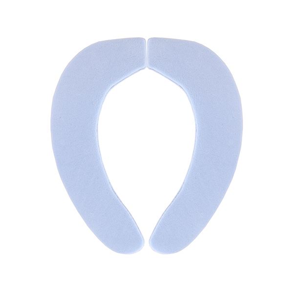 （まとめ） サンコーおくだけ吸着 消臭ふんわりベンザシート 無地 ブルー KC-68 1組 [x5セット] 7,979円