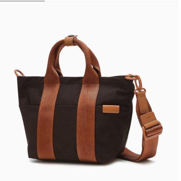 AK Bundang Branch クロスボディバッグ キャリー ブラウン ストラップ カラーブロック コーデュラナイロン DBBA