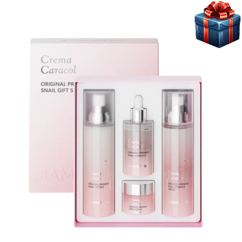 ジャミンギョン　クレマカラコール　ギフトセット4本 Qoo10] ジャミンギョン [カタツムリ4種ギフトセット]クレマカラ