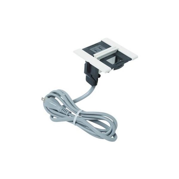 (まとめ）スガツネ工業デスクトップマルチタップDMS型(210-020-494) DMS-PB-WT 1個(×3セット)