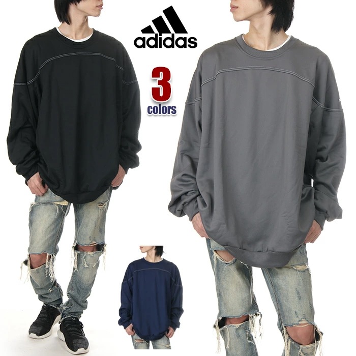 【ビッグサイズ】アディダス トレーナー メンズ レディース ADIDAS CREWNECK SWEAT クルーネック スウェット 大きいサイズ USAモデル 裏起毛 ビッグサイズ ビッグシルエット オ