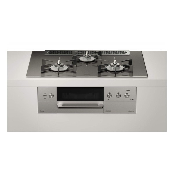 RHS71W30E15RASTW-13A ツイードシルバー DELICIA [ビルトインガスコンロ (都市ガス用両側強火力幅75cm)]