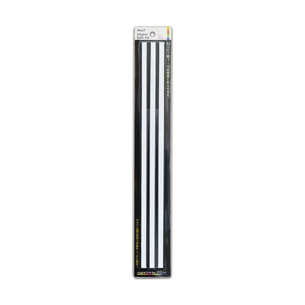 (まとめ) マグエックス マグネットスリムバー310白 MSLB-310-3P-W 1パック（3本） (×30セット)