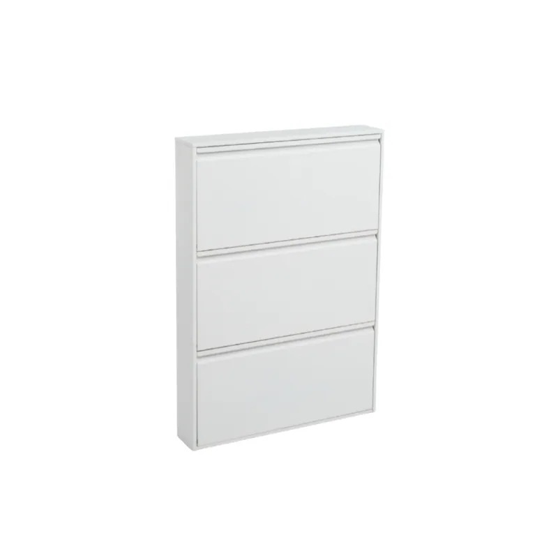 65 cm シューズラック スリム 靴箱 シューズボックス 下駄箱 省 スペース 超薄型 3段 シューズラック くつ箱 靴入れ 収納ラック エントランス 靴収納 靴収納棚 6,209円