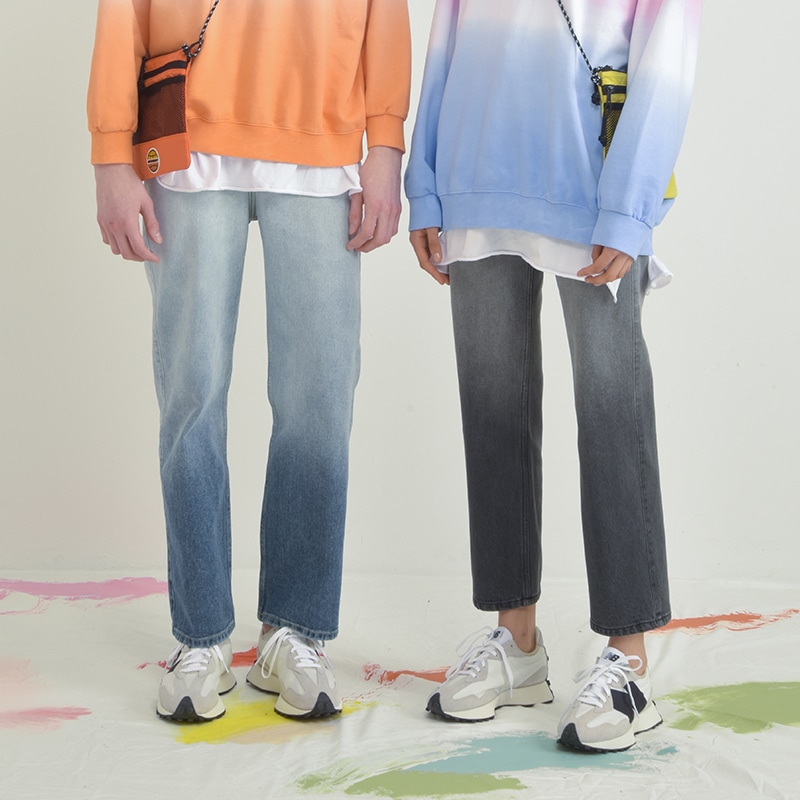 [MIDNIGHT MOVE] gradation denim pants グラデーション ジーパン