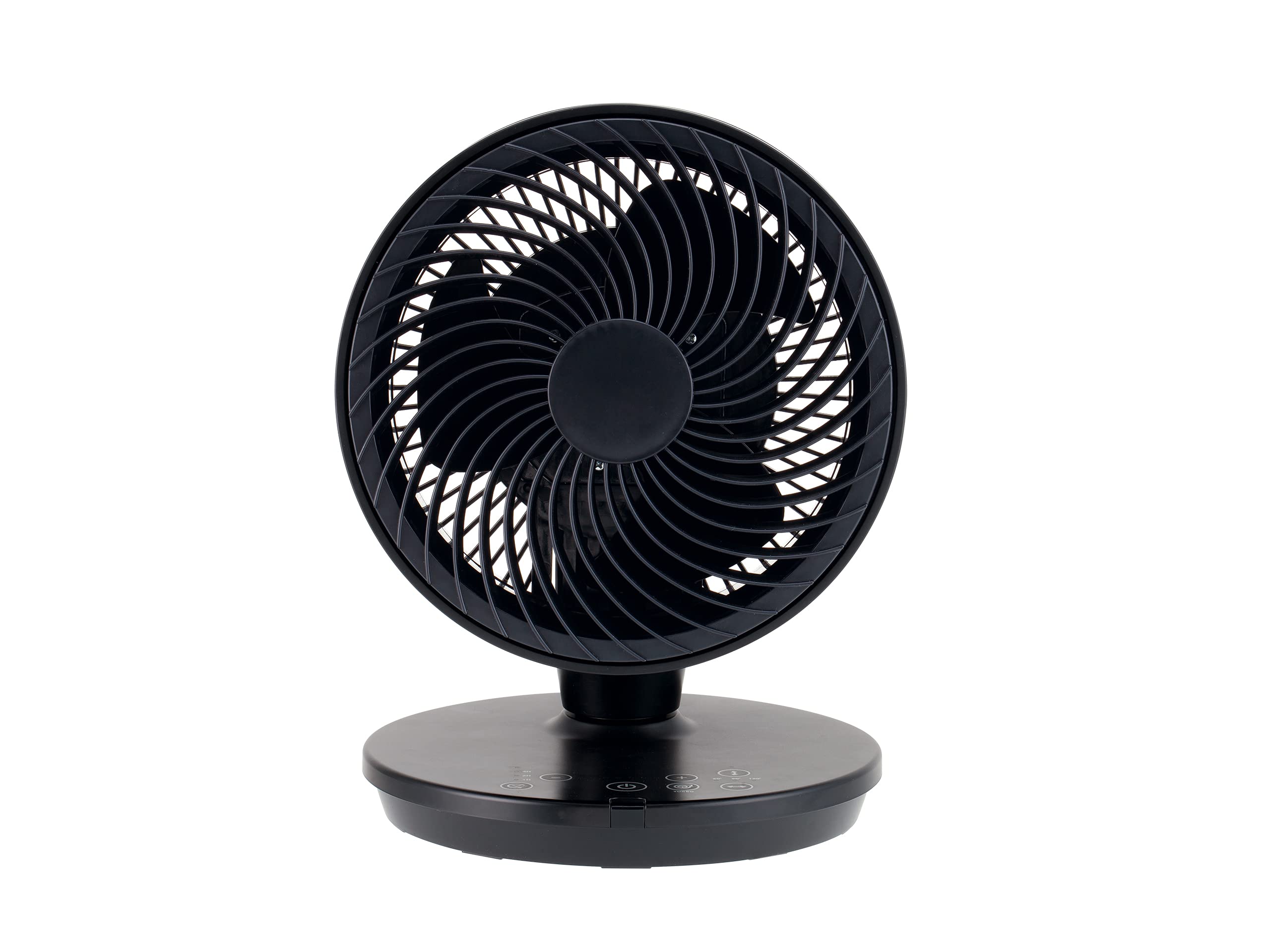 サーキュレーター ロータイプ DCモーター 風量7段階 タイマー付き 自動首振り ブラック KCF-1832/K