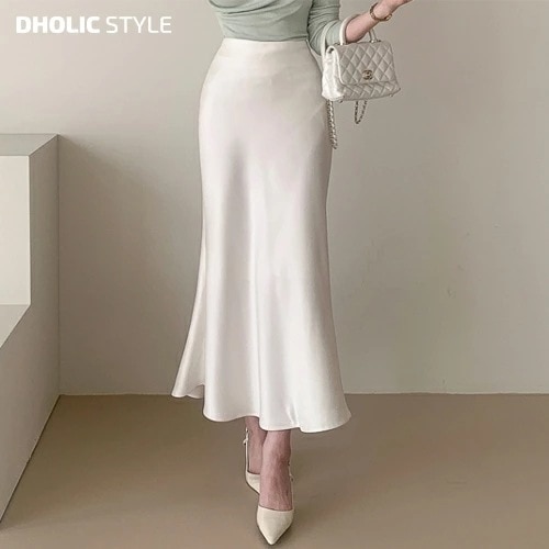 [メガ割りSALE]サテンマーメイドスカート・p502309