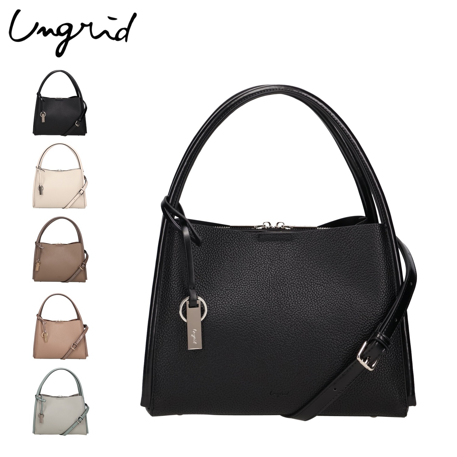 ショルダーバッグ ハンドバッグ レディース 斜めがけ 大人 軽量 上品 軽量ソフトシュリンク UNG-54090B