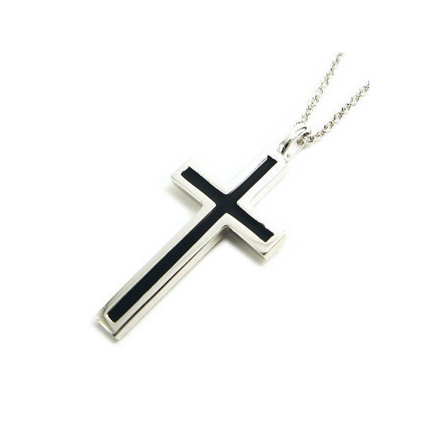 レールクロス ネックレス BLACK Label メンズ シルバー925 ペンダント