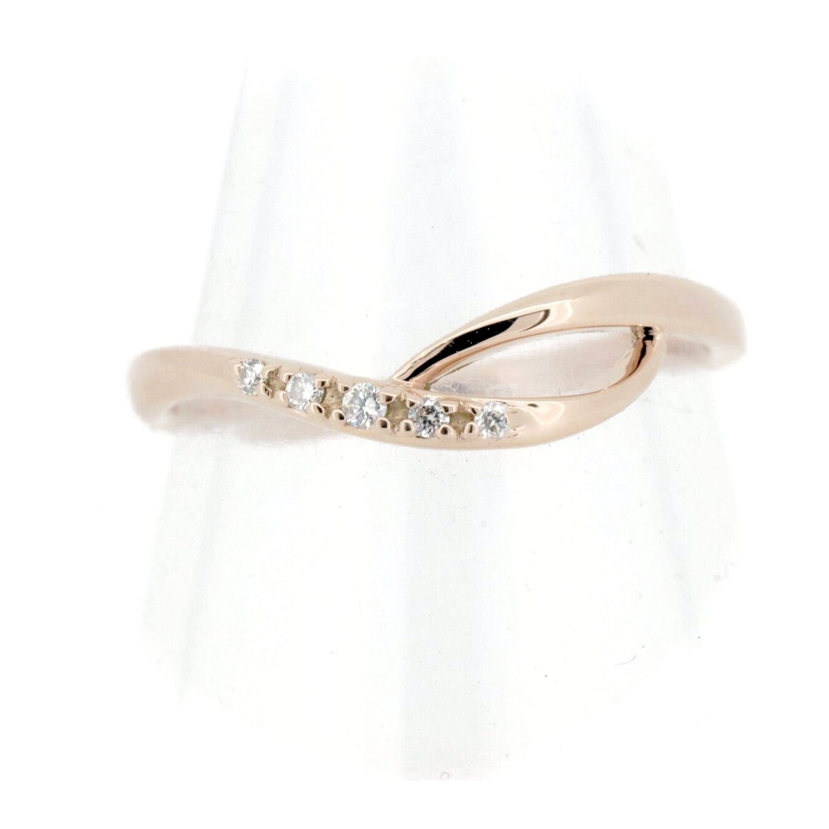 ダイヤモンド リング 指輪 9号 K18PG(18金 ピンクゴールド) 質屋出品