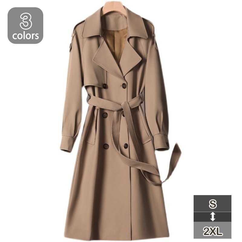 1000円OFFクーポン レディース トレンチコート ジャケット コート ロングコート アウター ロングジャケット 春コート チェスターコート カジュアル ロング チュニック おしゃれ 上品 長袖 通