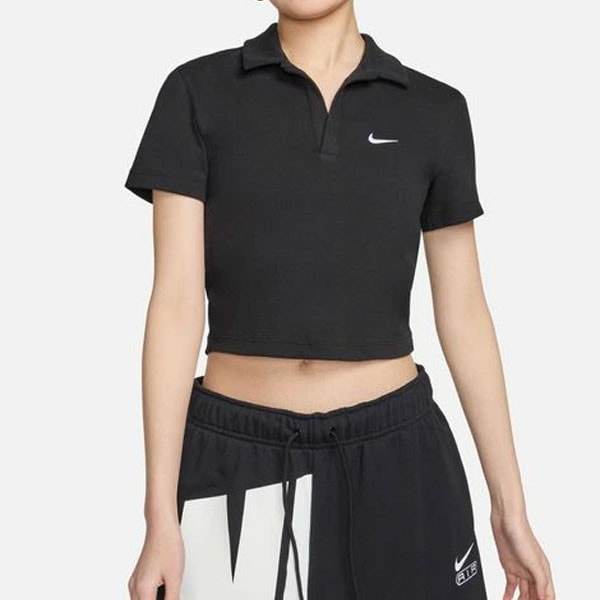 ナイキ NIKE スポーツウェア エッセンシャル ウィメンズ ショートスリーブ ポロ トップ 半袖 DV7885-010 レディース