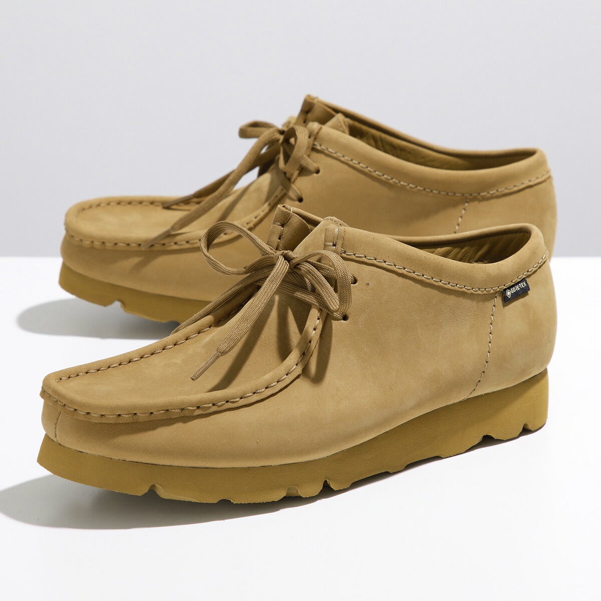 Clarks クラークス モカシン 26177731 WallabeeGTX ワラビー ゴアテックス メンズ GORE-TEX レースアップ ヌバック ローカット シューズ 靴 Oakmoss
