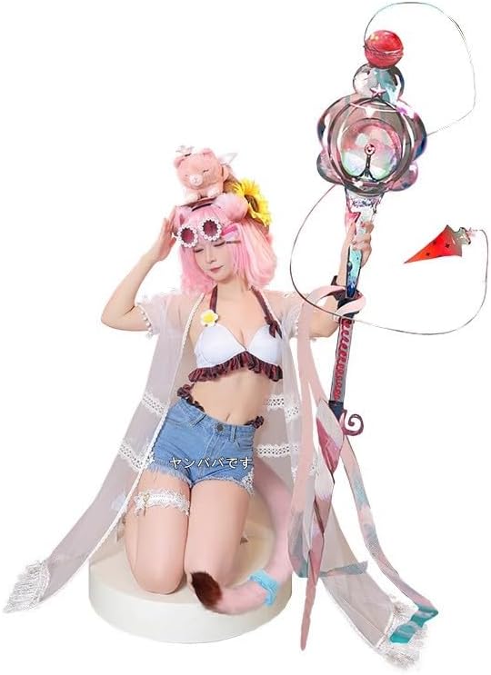 アークナイツゴールデングロー 水着コスプレ 衣装(ウィッグ 道具靴別売り)